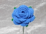 Crochet Rose - Powder Blue